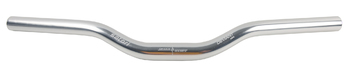 Руль для велосипеда ZOOM Satori Deviant Mini, 480x25х25.4 мм, Fix/City, серебристый. (2023)