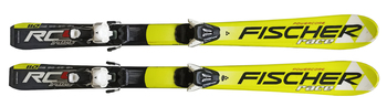 Горные лыжи Fischer RC4 Race Yellow/Black с креплениями  (2017)