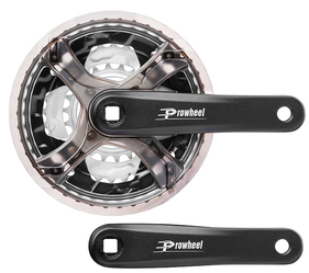 Система шатунов Prowheel TA-CQ01, 42/34/24T, шатуны 175мм, 3х6/7/8 скоростей, с защитой (2023)