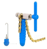 TR-PRO с поджимом для цепи 6-11 скоростей + запасной пин+ монтажная стяжка, синяя ручка