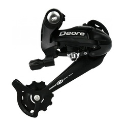 Переключатель задний Shimano Deore RD-M530 на 9 скоростей, SGS (длинная лапка), черный (2024)