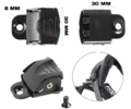 PRG SAS ANKLE CLIP Black
