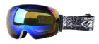 H018 White Framed Blue Lens