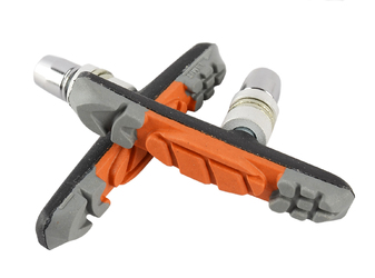 Тормозные колодки для V-BRAKE Ashima AP65V-M-AL, всепогодные, длина 72мм, серо-рыжие. (2024)