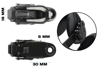 Клипса сноубордическая нижняя JSB Ankle Black 70 мм (2024)