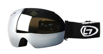 Маска горнолыжная BACKSIDE H018 Black Framed Mirror Silver Lens (2024)