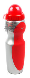 Фляга V-Grip V-9000 Red 0.75 л, с закручив. крышкой, с кратоновыми вставками, серебристо-красная, металлик. (2020)