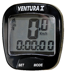 Велокомпьютер Ventura X Black 10 ф-ций черный (2020 )
