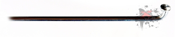 Спица стальная оцинкованная  Spoke 14G в комплекте с ниппелем от 122-300 мм, серебристая  (2023)