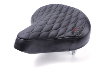 Седло комфортное Velo VL-7673, Suspension Series, с креплением, размер 255 x250мм, вес 1134g, черное (2021)