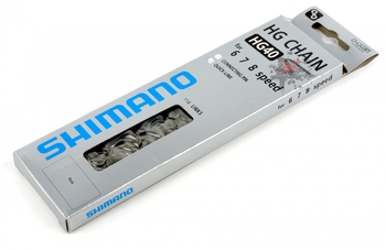 Цепь для велосипеда Shimano CN-HG40, совместимость 6/7/8 скоростей (2024)