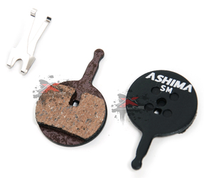Тормозные колодки Ashima AD0702-SM-S, semi-metall, с пружиной, для диск. тормоза 