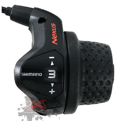 Шифтер Shimano Nexus SL-3S41E правый 3 ск,  длина троса 1600/2300 мм (2023)