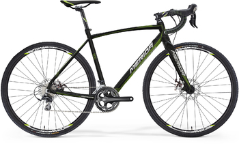 Шоссейный велосипед Merida CYCLO CROSS 500 MET. BLACK (GREEN/WHITE) (2015)