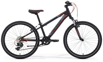 Подростковый велосипед Merida MATTS J24 MAT BLACK (GREY/RED) (2015)