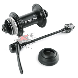 Втулка передняя Shimano HB-RM35, C.Lock, под эксцентрик, серебристая (2021)