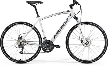 Гибридный велосипед Merida Crossway 40-MD Met. White (anthracite/silver) (2015)