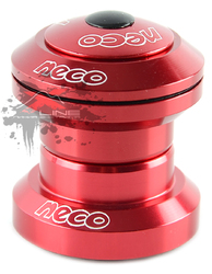 Рулевая колонка Neco H711AL Red для МТВ, ATB, алюм+сталь, картридж подшипники (2020)