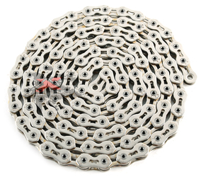 Цепь  BMX  KMC 810SL, 1/2х3/32, 110зв, серебряная, облегченная, инд.упаковка (2020)