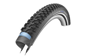 Покрышка для велосипеда Schwalbe Marathon Plus MTB 26x2.10 слой защиты от проколов SmartGuard цвет Black-Reflex (2022)