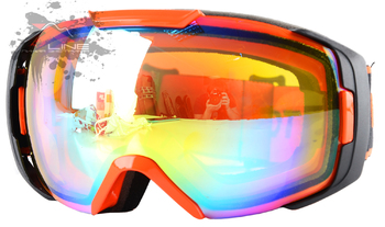 Маска горнолыжная Los Raketos Lumi Orange / Chrome Yellow (2017)