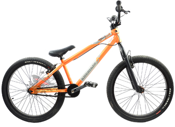 Экстремальный хардтейл KHE BIKES Black Jack Orange (2015)