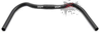 Руль для велосипеда ZOOM Satori Smooth Drop,размер 480xΦ25.4мм. Drop 76мм, алюминиевый, чёрный,  (2024)