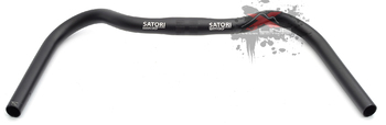 Руль для велосипеда ZOOM Satori Smooth Drop,размер 480xΦ25.4мм. Drop 76мм, алюминиевый, чёрный, (2024)