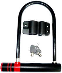 Велозамок- скоба VLX L30, с ключами 180x245мм., с крепежом, на раму  (2022)
