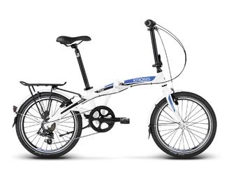 Городской велосипед Kross Flex 2.0 White Blue Black Matte (2017)