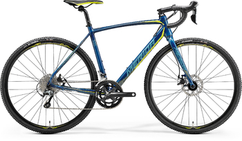 Шоссейный велосипед Merida Cyclo Cross 300 Petrol (Yellow/Lite Teal) (2018)