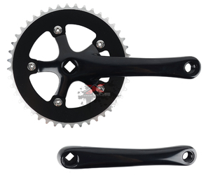 Система шатунов XLINE SS-8101 TRACK, FIX 44T, под квадрат, 170mm, черные (2020)