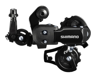 Переключатель задний Shimano Tourney RD-FT35-A на петух,  короткая лапка,  6/7 ск. для складных велосипедов с маленькими колесами (2023)