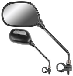 Комплект зеркал заднего вида  TRIX со световозвращателями, сталь, чёрные, правое и левое (2020)