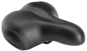 Седло комфортное TRIX AZ-5222 размеры 255x205 мм, черное, вес 525 гр (2021)