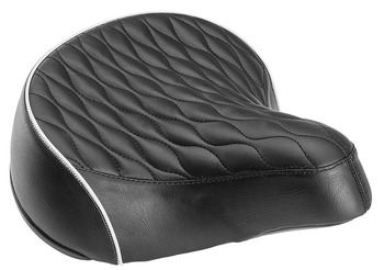 Седло комфортное TRIX AZ-5566 размеры 280x230 мм, черное, все 1180 г (2020)