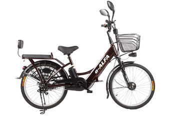 Электровелосипед Green City e-Alfa Brown (2018)