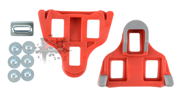 Шипы  для шоссейных педалей Wellgo SPD-SL системы SHIMANO  6°, красно-серые (2020)
