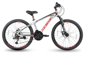 Подростковый велосипед SENSE RAPID DISC 240 Silver/Black/Red (2018)