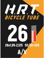 Камера для велосипеда HRT 26x1.95-2.125 (50/54-559)  прямой авто ниппель 40/ 48мм (2021)