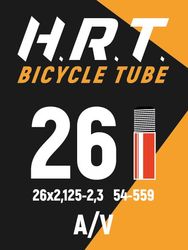 Камера HRT 26x2.125-2.30 (54-559) широкая, прямой авто ниппель (2020)
