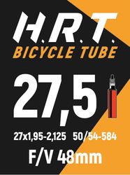 Камера для велосипеда HRT 27.5x1.95-2.125 (50/54-584) ниппель presta (вело) 48 мм (2021)