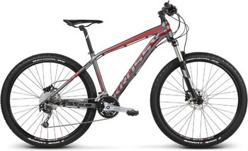 Велосипед MTB Kross Level 5.0 27.5 graphite/burgundy/red matte (2018)