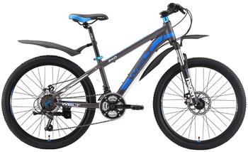 Подростковый велосипед Welt Peak 24 Disc Matt Grey/Blue/White (2019)