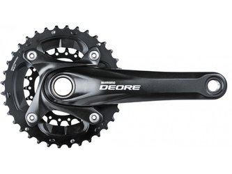 Система шатунов Shimano Deore M617, 2х10 скоростей (2020)