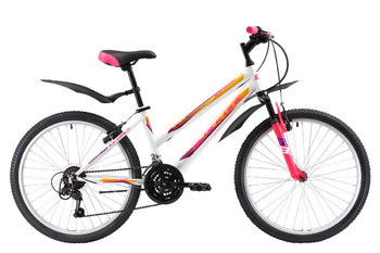 Подростковый велосипед Black One Ice Girl 24 розовый/жёлтый/белый (2018)