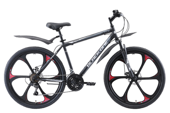 Велосипед МТВ Black One Onix 26 D FW чёрный/серый/серебристый (2019)