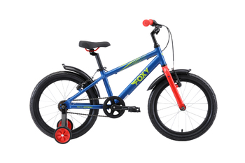 Детский велосипед Stark Foxy 18 синий/зелёный/красный (2019)