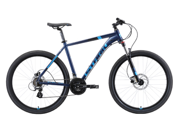 Велосипед МТВ Stark Router 27.3 HD голубой/чёрный (2019)