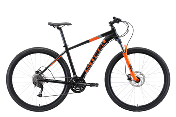 Велосипед МТВ Stark Router 29.4 HD чёрный/оранжевый/серый (2019)